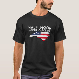 Half Moon North Carolina USA State America Travel T-Shirt