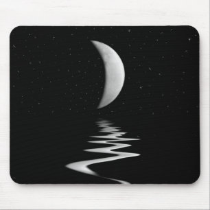 Half Moon Water Reflection Mouse Pad