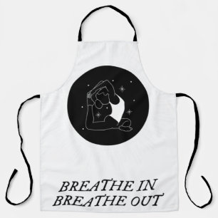half moon yoga pose                                apron