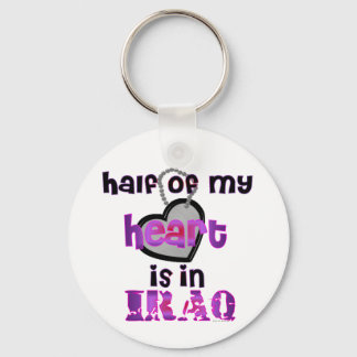 HALF MY HEART IRAQ KEY RING