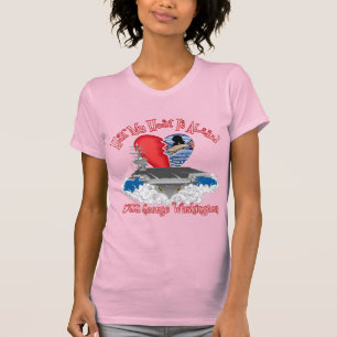 Half My Heart Is Aboard USS George Washington T-Shirt