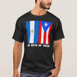 Half Nicaraguan Half Puerto Rican DNA Nicaragua Ro T-Shirt