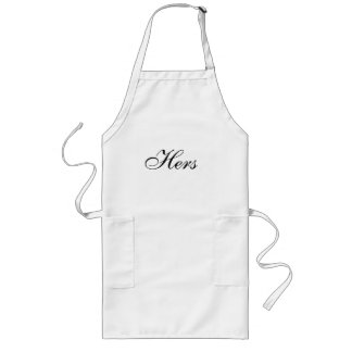Half of His and Hers matching aprons set - for her