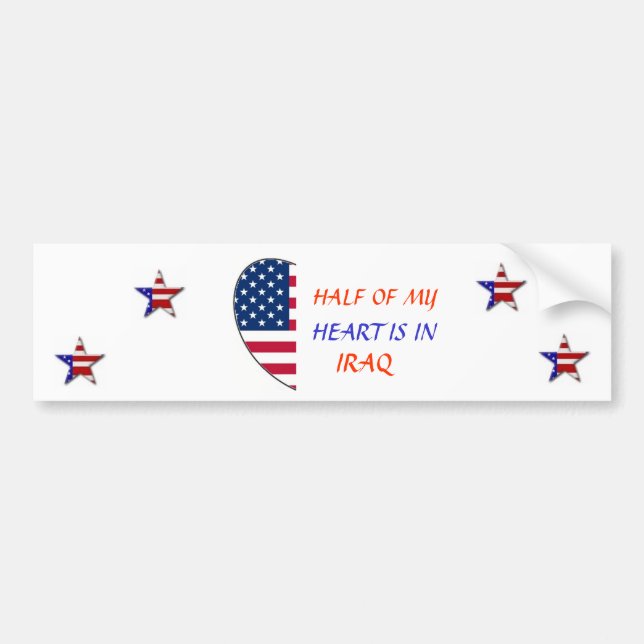 HALF OF MT HEART, BUMPER SICKER STICKER (Front)