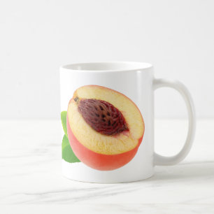 Half of peach coffee mug