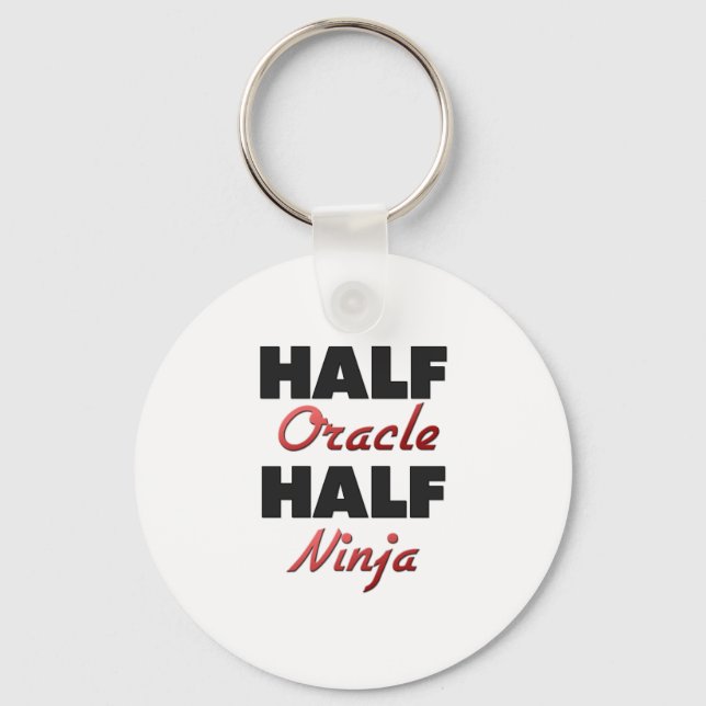 Half Oracle Half Ninja Key Ring (Front)