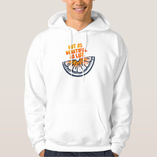 Half Orange Minimal Sketch Illustration Fruit Art Hoodie