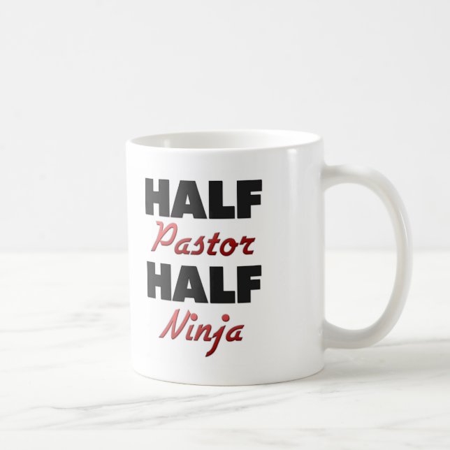 Half Pastor Half Ninja Coffee Mug (Right)