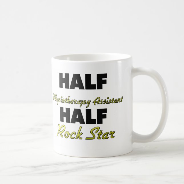 Half Physiotherapy Assistant Half Rock Star Coffee Mug (Right)