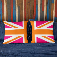 Half Pink and Orange Union Jack