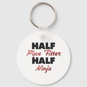 Half Pipe Fitter Half Ninja Key Ring