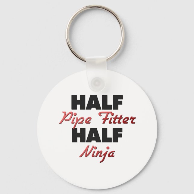 Half Pipe Fitter Half Ninja Key Ring (Front)