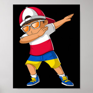 Half Polish Ukrainian Boy Poland Ukraine Flag  Poster