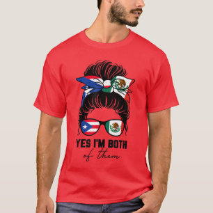Half Puerto Rican Half Meican Girl Puerto Rica Fla T-Shirt