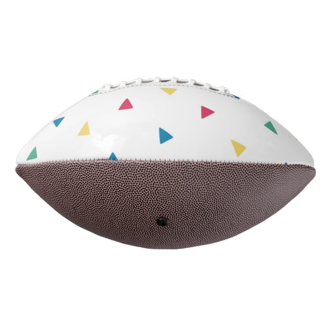 Half Rainbow Confetti Football (Rotated 270)