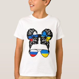 Half Russian Half Ukrainian Girl Russia Kids Herit T-Shirt