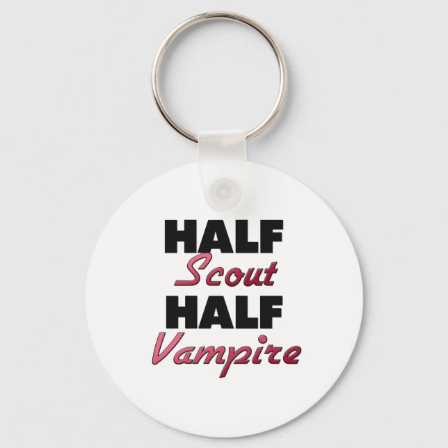 Half Scout Half Vampire Key Ring (Front)