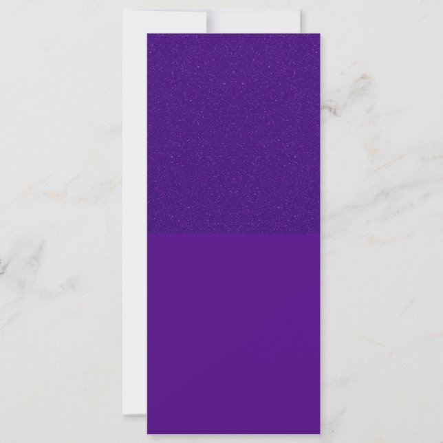 Half-Shimmer Purple Tall Invitation – Customisable (Front)