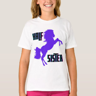 Half Sister Purple Pony Sibling T-Shirt