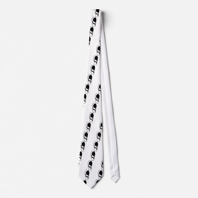 Half Skull in Coffin Tie (Front)