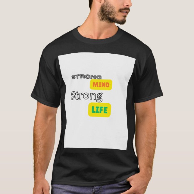 Half sleeve t shirt with motivational quote (Front)