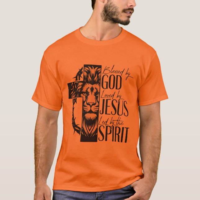 Half sleeves orange T-Shirt (Front)