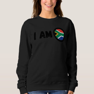 Half South African & American South Africa Heritag Sweatshirt