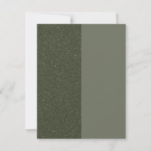 Half Speckled Moss Green Flat Card – Customisable