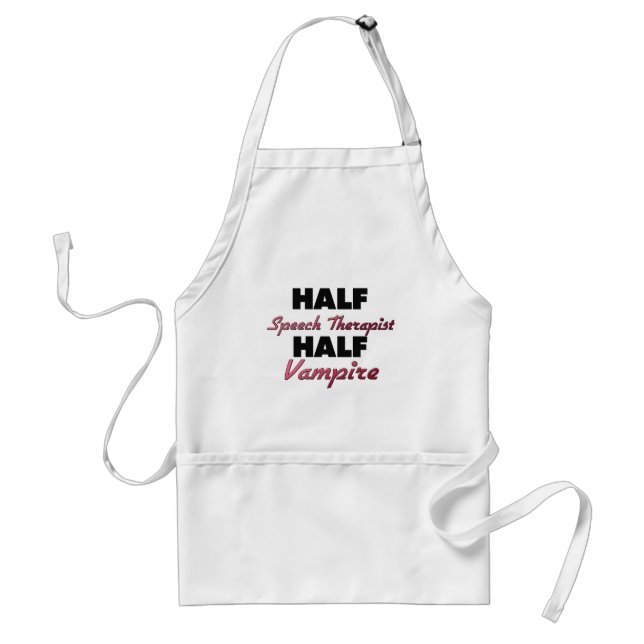 Half Speech Therapist Half Vampire Standard Apron (Front)