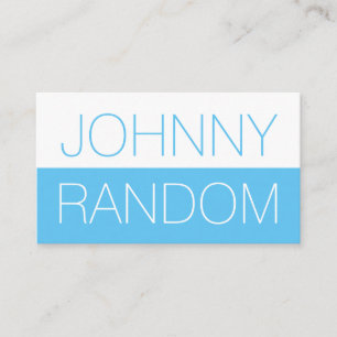 Half split duo tone bold cover business card