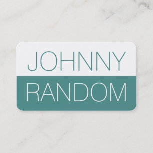 Half split duo tone bold green white business card