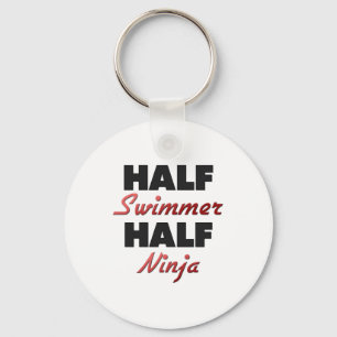 Half Swimmer Half Ninja Key Ring