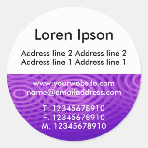 Half Texture and White 09 Business / Profile Classic Round Sticker