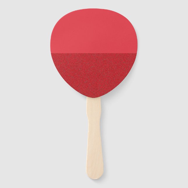 Half-Textured Petal Fan – Tomato Red (Custom) (Front)