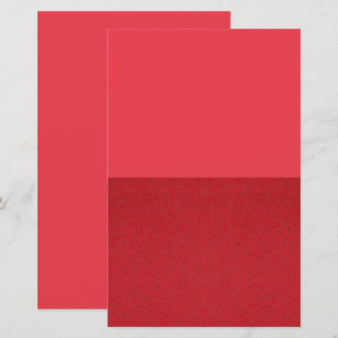 Half Textured Tomato Red Paper Sheet – Customise