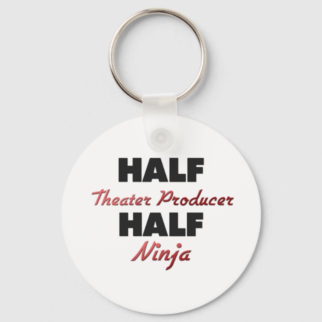 Half Theatre Producer Half Ninja Key Ring (Front)
