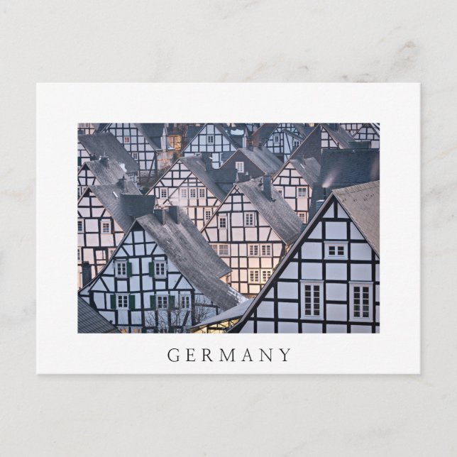 Half-timbered houses in Freudenberg, Germany Postcard (Front)