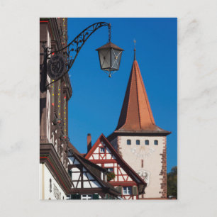 Half Timbered Houses in Town Postcard