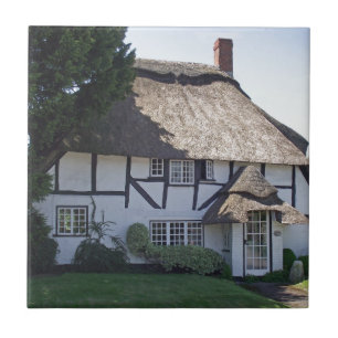 Half-Timbered Thatched Cottage Tile