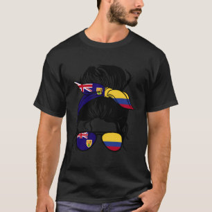 Half Turks And Caicos Half Colombian Mix Turks And T-Shirt