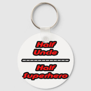 Half Uncle Half Superhero Key Ring