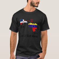 Half venezuela Half Dominican Flag Map Love venezu