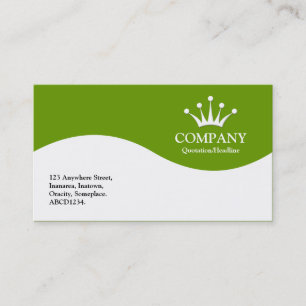 Half Wave Crown - Green 669900 Business Card