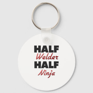 Half Welder Half Ninja Key Ring