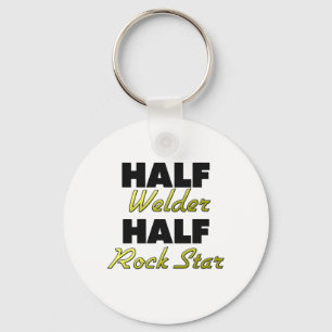 Half Welder Half Rock Star Key Ring