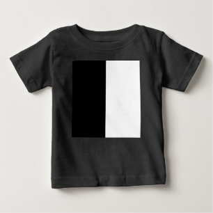 half white half black, half black half white baby T-Shirt
