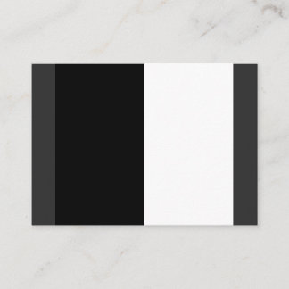 half white half black, half black half white business card