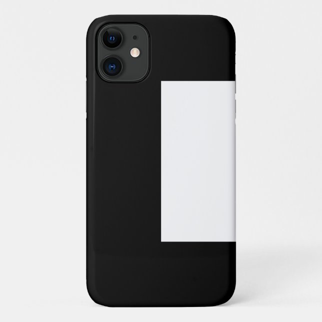 half white half black, half black half white Case-Mate iPhone case (Back)