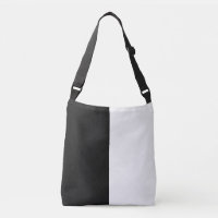 half white half black, half black half white