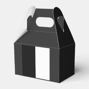half white half black, half black half white favour box